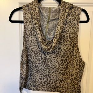 Zyia leopard print crop tank